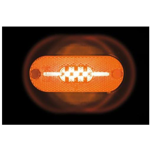 LUZ DE GALIBO 5 LED CON REFLECTOR 24V AMBAR HOMOLOGADA [2]