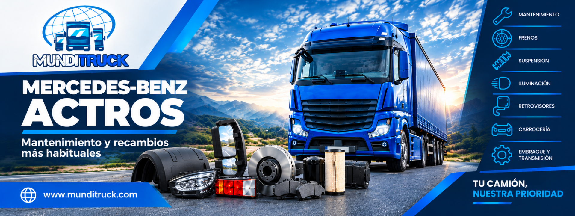Mercedes-Benz Actros: mantenimiento, averías y recambios más habituales