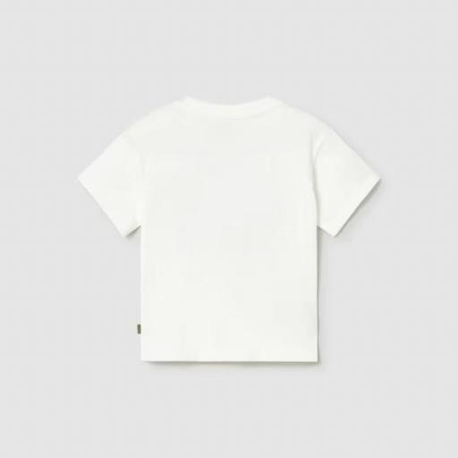 Camiseta aplique coche manga corta bebé  [1]