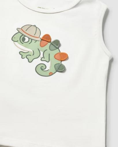 Conjunto  camiseta y pantalón corto estampado bebé niño [1]