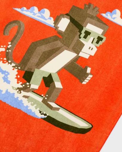 Toalla playa niño Mono [1]