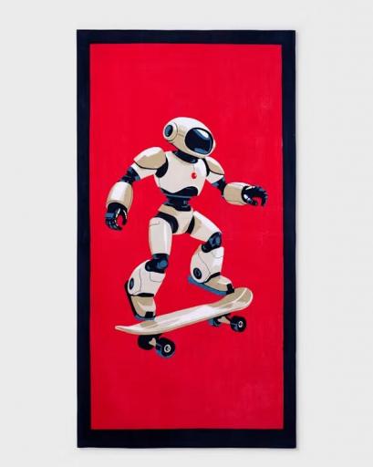 Toalla playa niño Robot