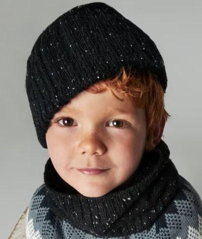 Conjunto gorro bufanda cuello niño [1]