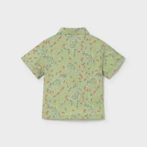 Camisa estampada animales manga corta [1]