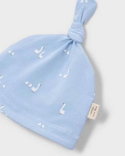Conjunto polaina camiseta gorro patitos recién nacido [3]