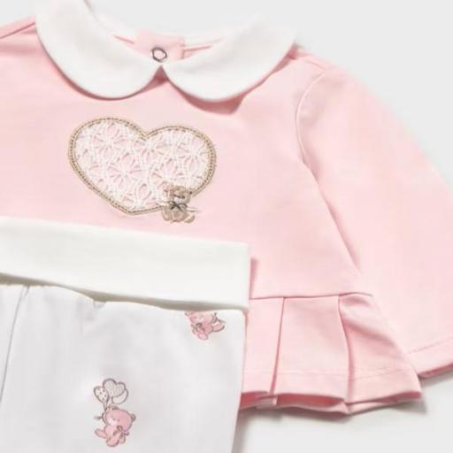 Conjunto vestir polaina y camiseta bebé recién nacida [2]