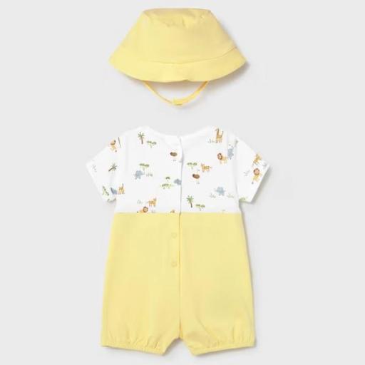 Pelele peto gorro punto algodón recién nacido [1]