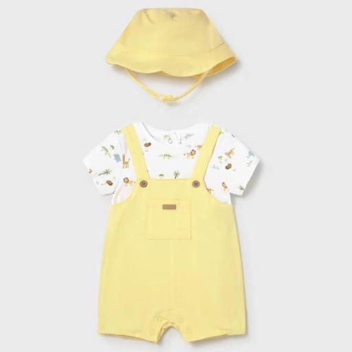 Pelele peto gorro punto algodón recién nacido [0]