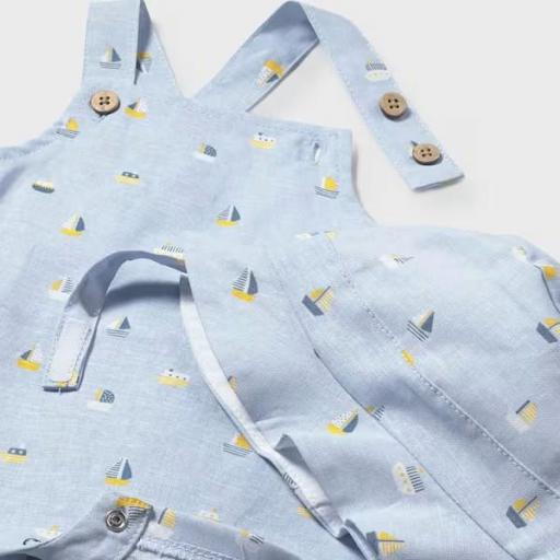 Peto corto estampado con gorro recién nacido [2]