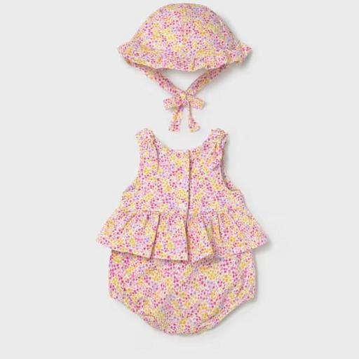 Pelele corto y gorro punto estampado [2]