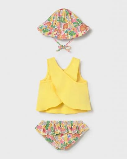 Conjunto baño gorro protección solar recién nacida [1]