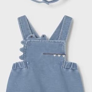 Peto corto con gorro tejano recién nacido [3]