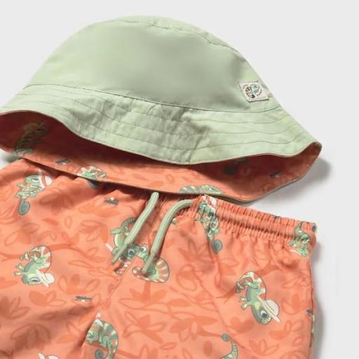Conjunto bañador y gorro reversible protección solar [1]
