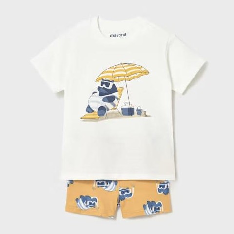 Conjunto camiseta y bañador protección solar bebé niño [1]