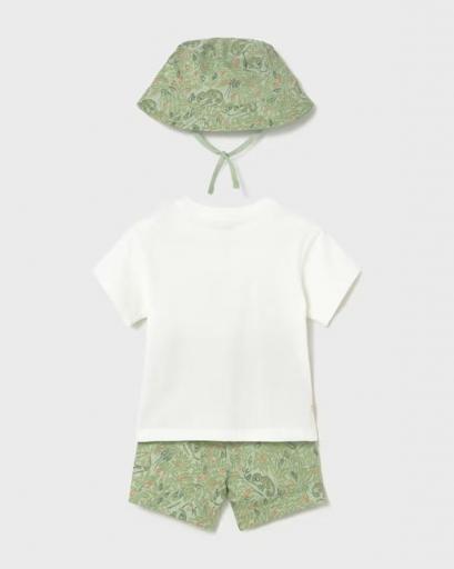 Conjunto camiseta bermuda y gorro para bebé [1]