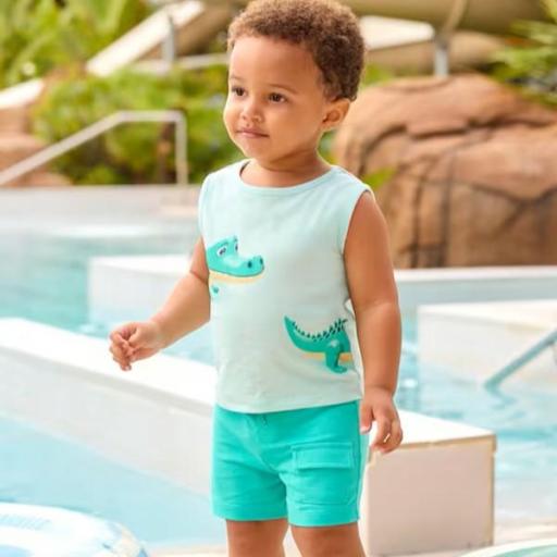 Conjunto 3p algodón estampado bebé niño [3]