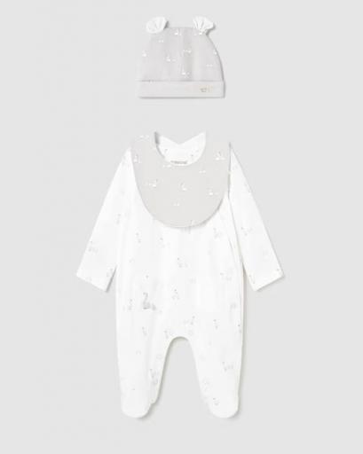 Set regalo pijama largo 3p gorro patitos recién nacido [1]