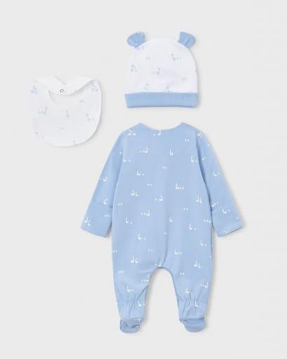Set regalo pijama largo 3p gorro patitos recién nacido [1]
