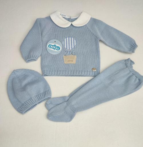 Conjunto polainas de hilo 3p bordado globo [3]