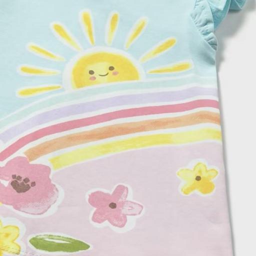 Vestido estampado punto de algodón recién nacida [2]