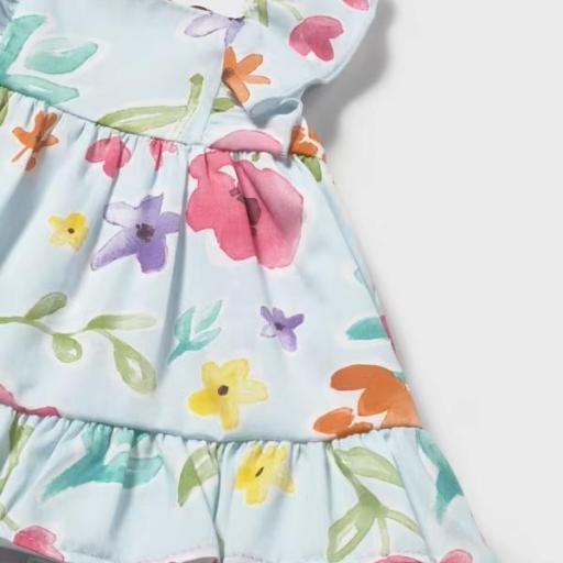Vestido estampado con braga recién nacida  [1]