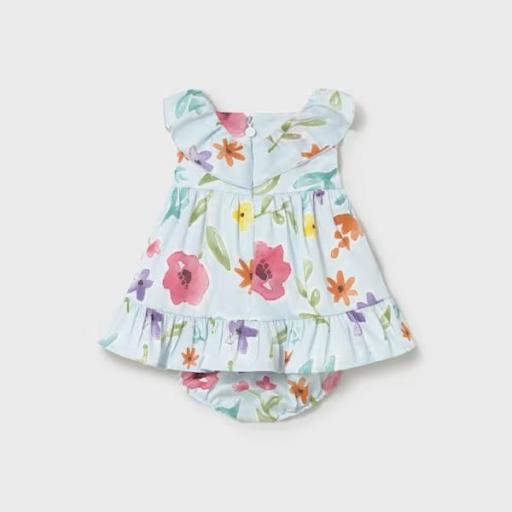 Vestido estampado con braga recién nacida  [2]