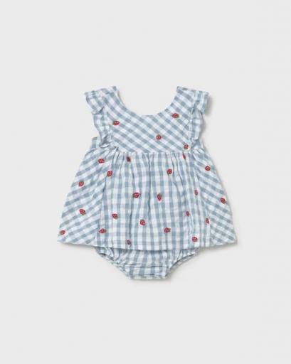 Vestido estampado con braga recién nacida  [1]