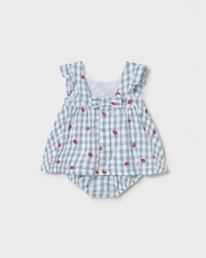 Vestido estampado con braga recién nacida  [2]