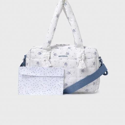 Bolso maternidad estampado impermeable mediano   [0]