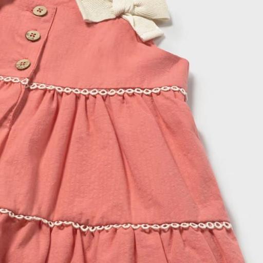 Vestido volantes de rizo con lazos bebé [2]