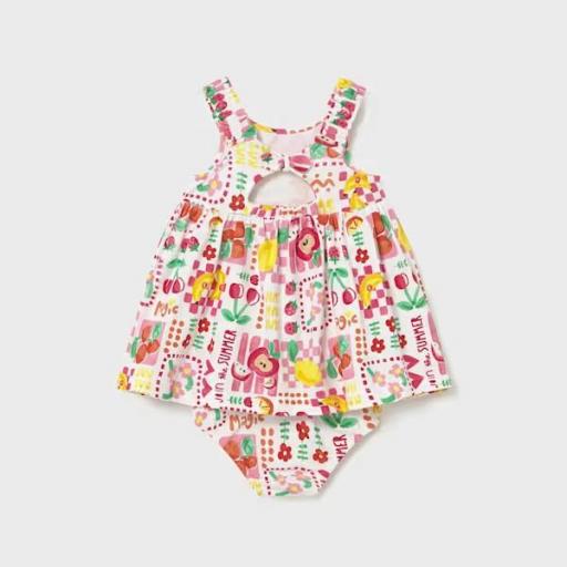 Vestido estampado con braquita bebè [1]