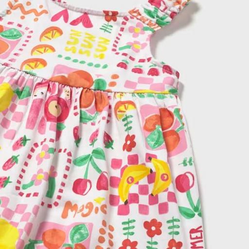 Vestido estampado con braquita bebè [2]