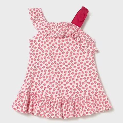 Vestido punto bambula estampado para bebé [1]