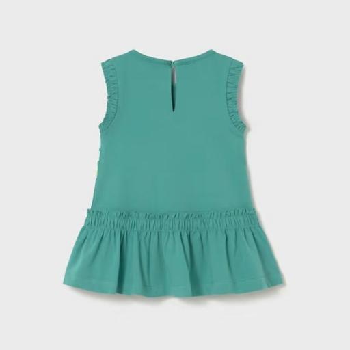 Vestido serigrafía mariposas y volante bebé [1]