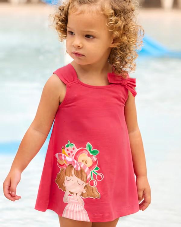 Vestido grafica punto para bebé