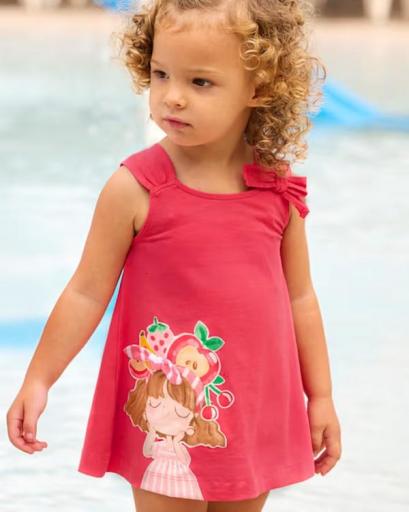 Vestido grafica punto para bebé [0]