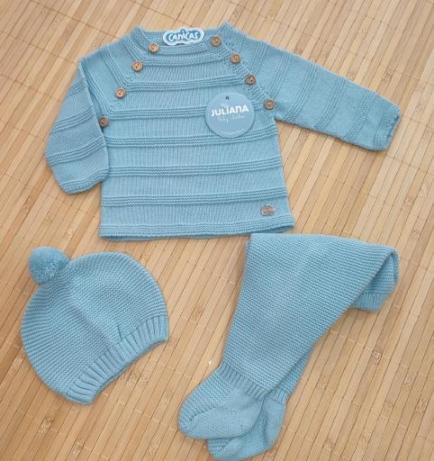 Conjunto  3p polainas punto con botones  Juliana [1]