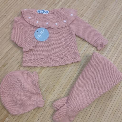 Conjunto Juliana invierno cuello punto con bodoques    [1]