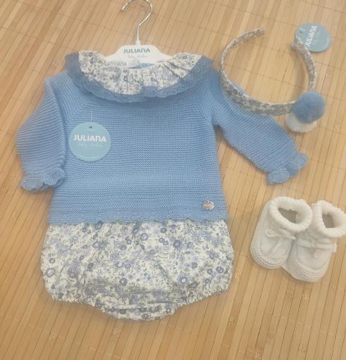 Conjunto jersey volante y ranita de flores