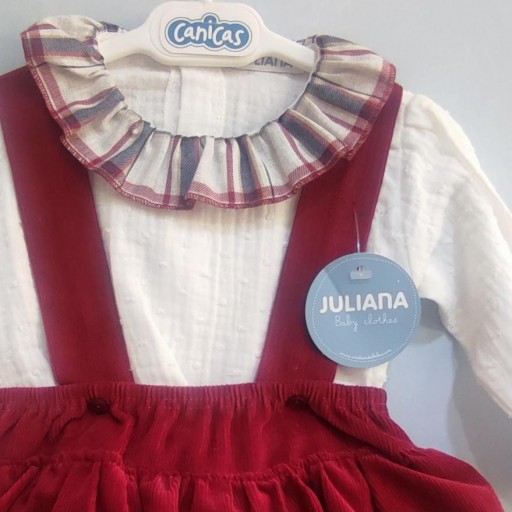 Conjunto falda tirantes de pana y camisa  [1]