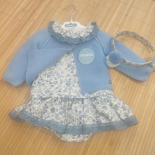 Conjunto rebeca camisa y falda flores [1]