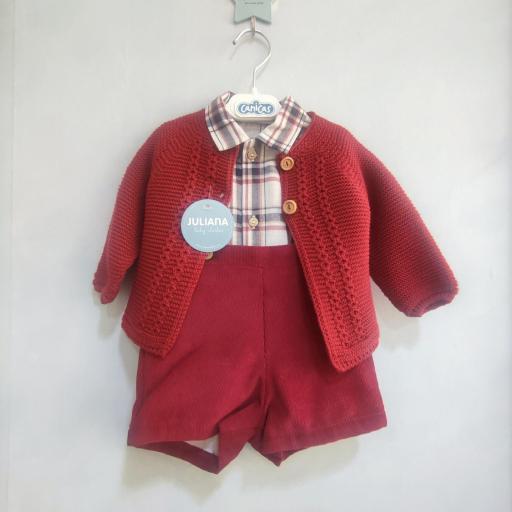 Conjunto peto tirantes pana camisa y rebeca [0]