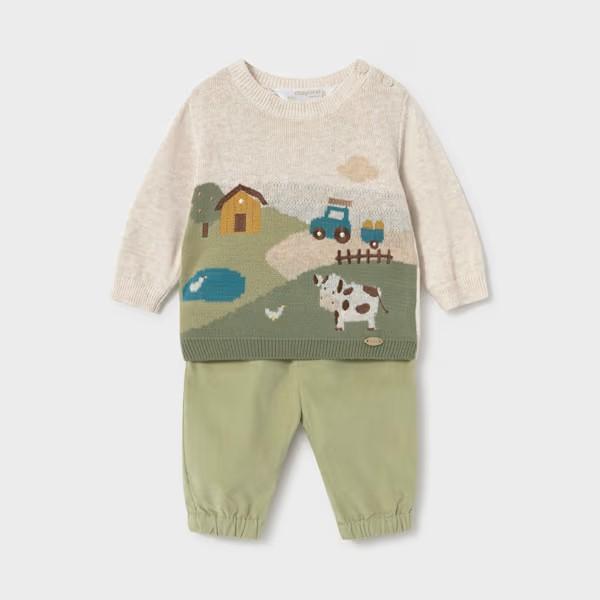 Conjunto pantalón y jersey recién nacido