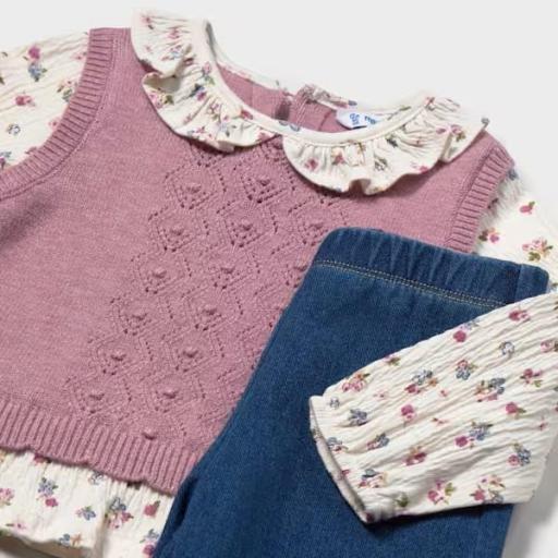 Conjunto pantalón y blusa chaleco unido [1]