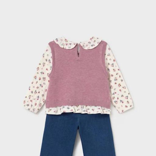 Conjunto pantalón y blusa chaleco unido [2]