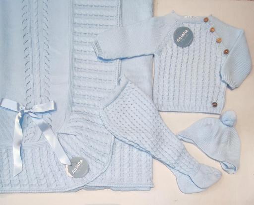 Conjunto polainas 3p punto trenzas  Juliana [2]