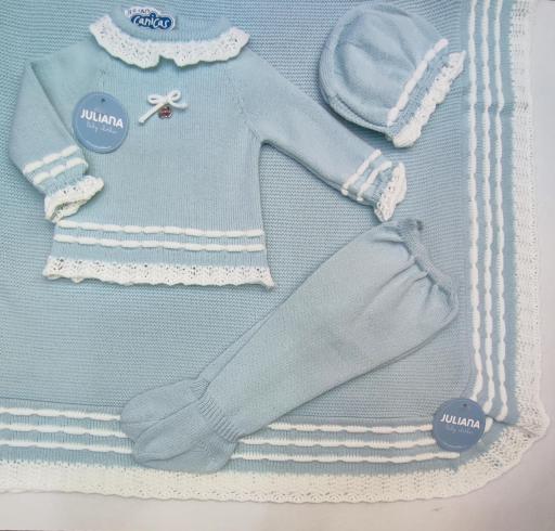 Conjunto polainas 3p unisex punto Juliana 