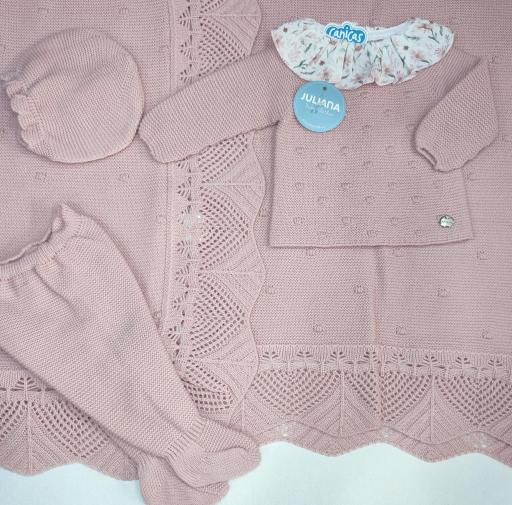 Conjunto polainas 3p punto bodoques Juliana