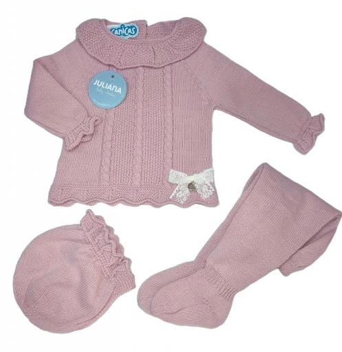 Conjunto polainas 3p punto ochitos Juliana [1]
