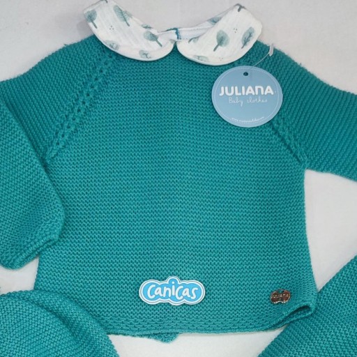 Conjunto polainas 3p punto bicolor Juliana [1]